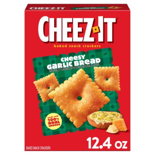 Cheez-It Cheesy Garlic Bread Baked Snack Crackers, 12.4 oz