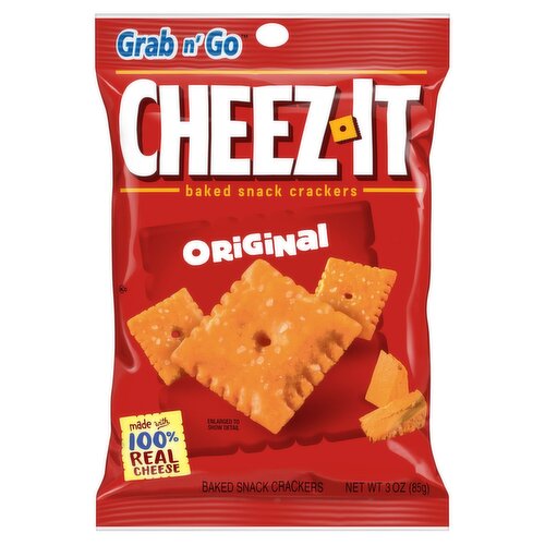 Cheez-It Grab 'n Go Original Cheese Crackers, 3 oz