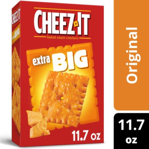 Cheez-It Original Extra Big Baked Snack Crackers Pantry Size, 11.7 oz