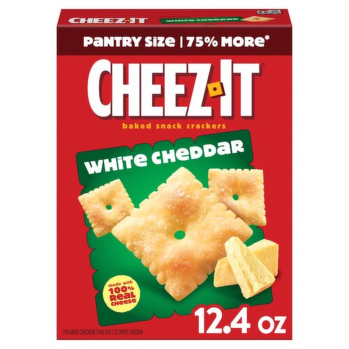 Cheez-It White Cheddar Baked Snack Crackers Pantry Size, 12.4 oz