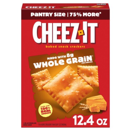 Cheez-It Whole Grain Baked Snack Crackers Pantry Size, 12.4 oz