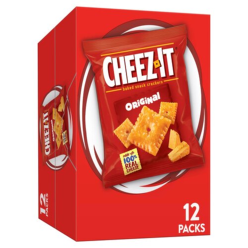 Cheez-It Original Baked Snack Crackers, 1 oz, 12 count