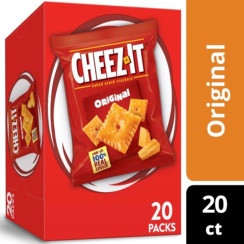 Cheez-It Original Baked Snack Crackers, 1 oz, 20 count