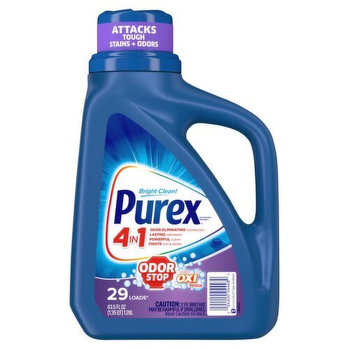 Purex 4in1 Odor Stop with Oxi Powder Concentrated Detergent, 29 loads, 43.5 fl oz