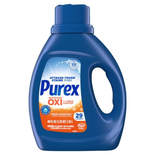 Purex Fresh Morning Advanced Oxi with Odor Fighter Detergent, 29 loads, 40 fl oz