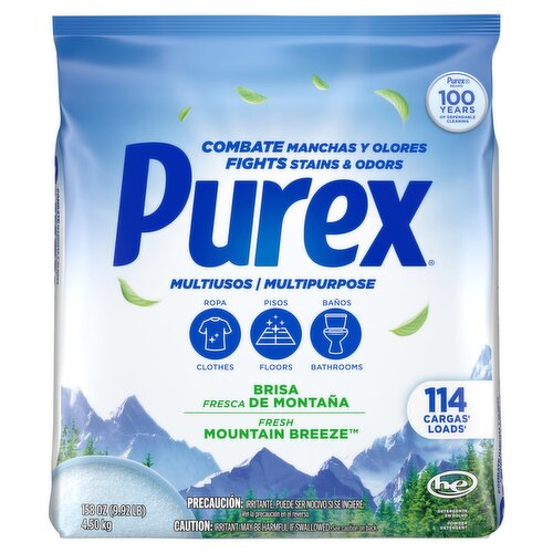 Purex Fresh Mountain Breeze Multipurpose Powder Detergent, 158 oz