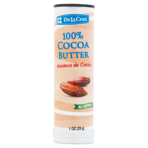 De La Cruz All Natural 100% Cocoa Butter, 1 oz