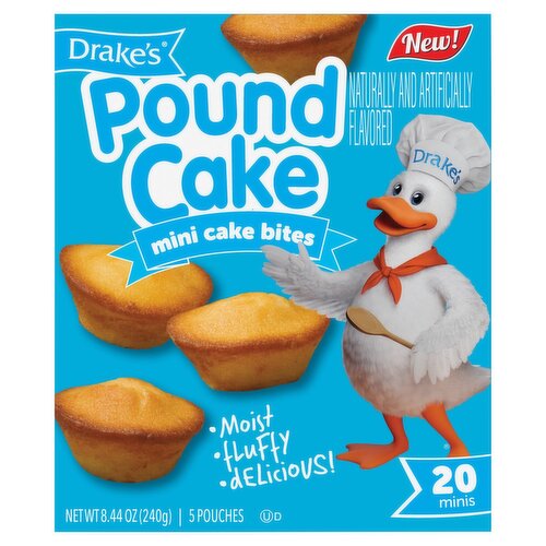 Drake's Pound Mini Cake Bites, 20 count, 8.44 oz