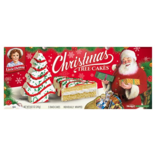 Little Debbie Christmas Tree Snack Cakes, 5 count, 8.62 oz