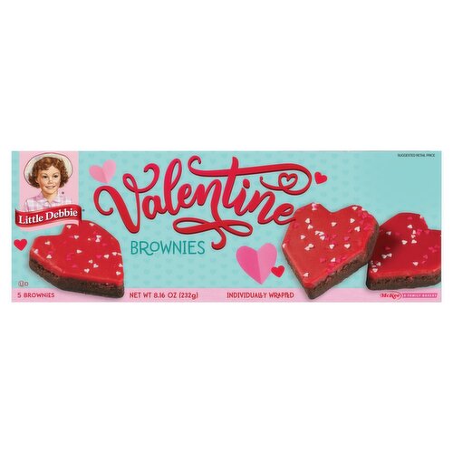 Little Debbie Valentine Brownies, 5 count, 8.16 oz