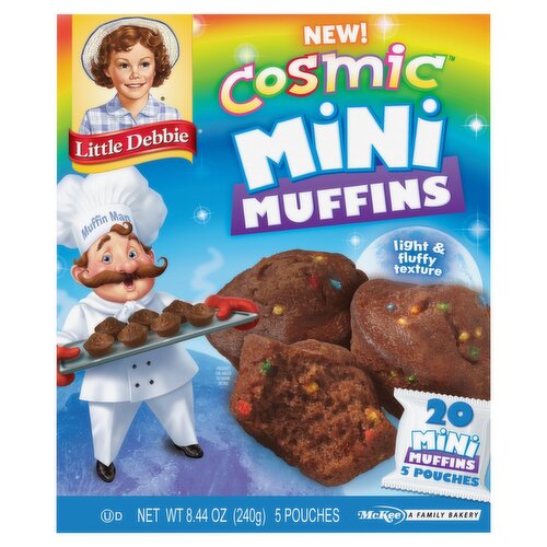 McKee Little Debbie Cosmic Mini Muffins, 5 count, 8.44 oz