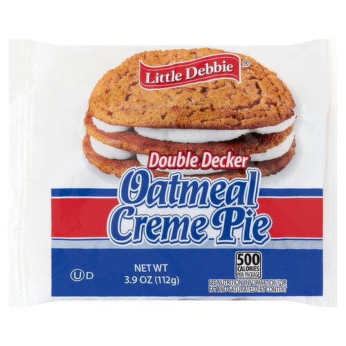 Little Debbie Double Decker Oatmeal Creme Pie, 3.9 oz
