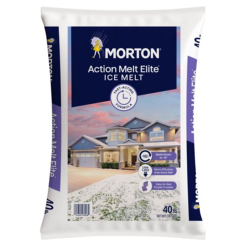 Morton Action Melt Elite Ice Melt, 40 lb