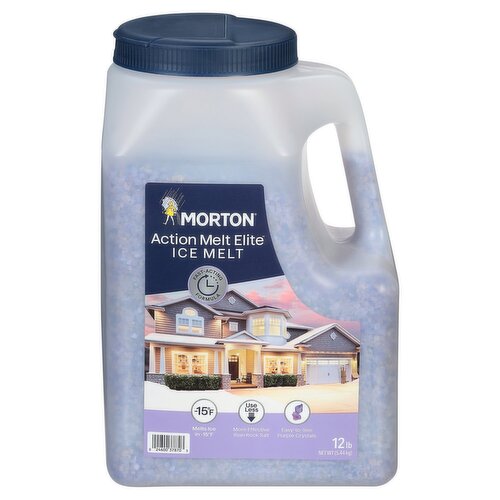 Morton Action Melt Elite Ice Melt, 12 lb Shaker Jug