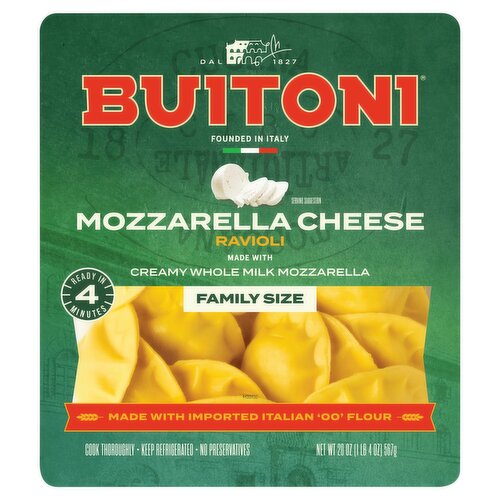 Buitoni Mozzarella Cheese Ravioli Pasta Family Size, 20 oz