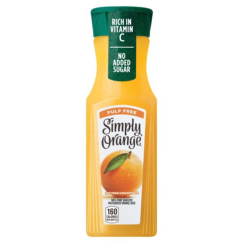 Simply Orange Pulp Free Orange Juice, 11.5 fl oz