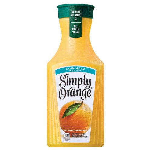 Simply Orange Low Acid Juice 100 Bottle, 52 fl oz