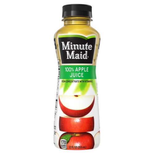 Minute Maid Apple Juice Bottle, 12 fl oz
