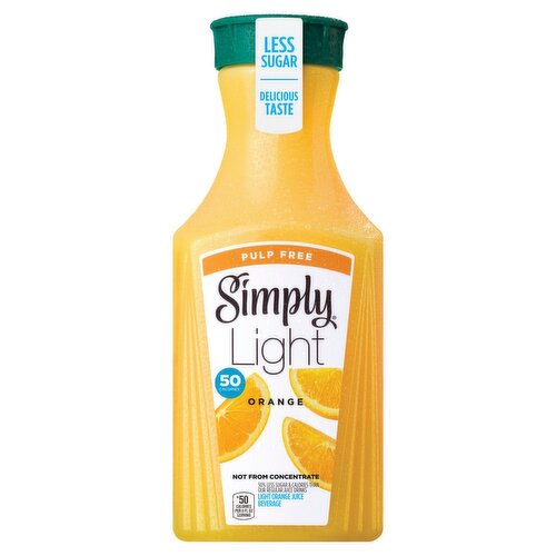 Simply Light Orange Pulp Free Bottle, 52 fl oz