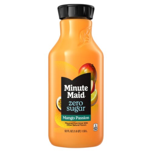 Minute Maid Zero Sugar Mango Passion Flavored Fruit Drink, 52 fl oz
