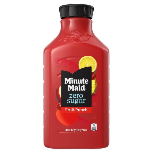 Minute Maid Zero Sugar Fruit Punch, 89 fl oz