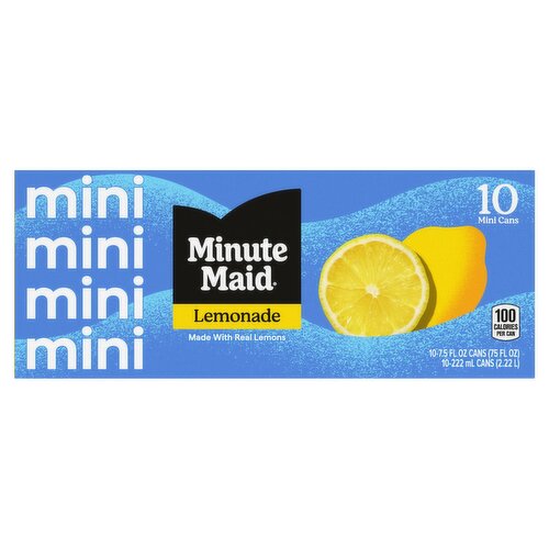 Minute Maid Mini Lemonade, 7.5 fl oz, 10 count