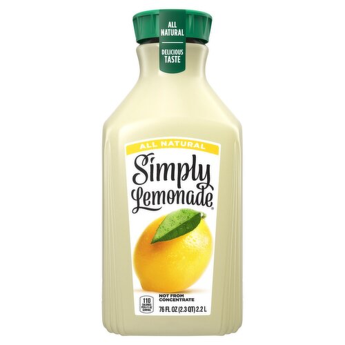 Simply All Natural Lemonade, 76 fl oz