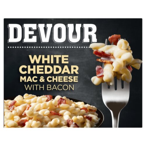 Devour White Cheddar Mac & Cheese Pasta with Bacon, 12 oz
