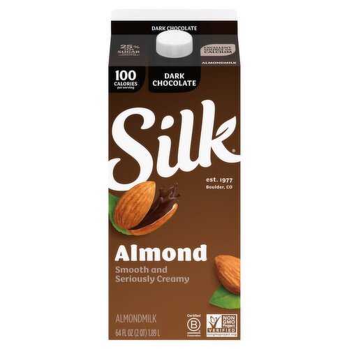 Silk Dark Chocolate Almondmilk, 64 fl oz
