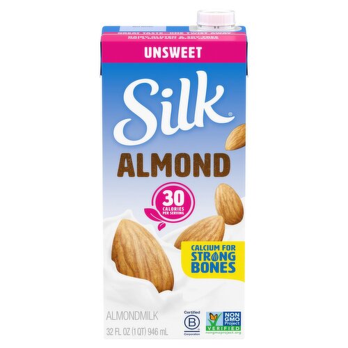 Silk Unsweet Almondmilk, 32 fl oz