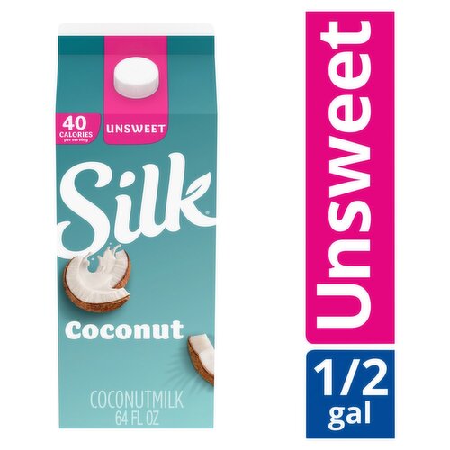 Silk Unsweet Coconutmilk, 64 fl oz