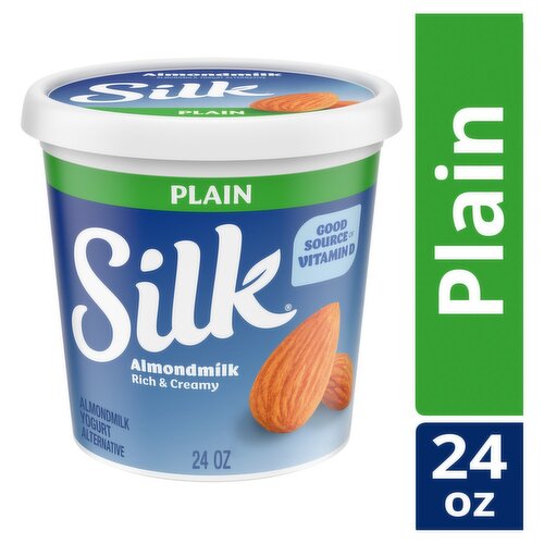 Silk Plain Almondmilk Yogurt Alternative, 24 oz
