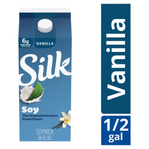Silk Vanilla Soymilk, 64 fl oz