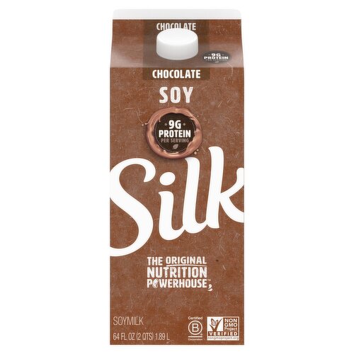 Silk The Original Nutrition Powerhouse Chocolate Soymilk, 64 fl oz