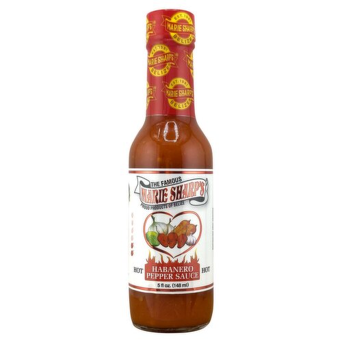 Marie Sharp's Hot Habanero Pepper Sauce, 5 fl oz