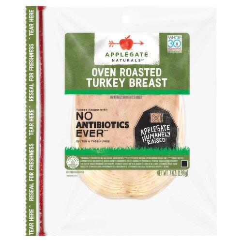 Applegate Naturals Oven Roasted Turkey Breast, 7 oz