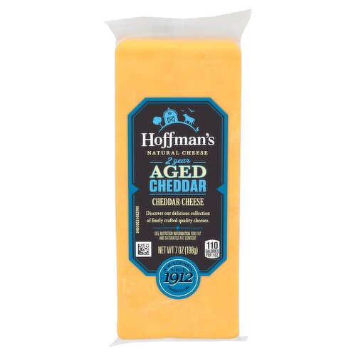 Hoffman's Natural Cheddar Cheese, 7 oz