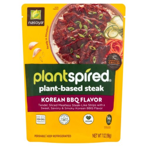 Nasoya Plantspired Korean BBQ Flavor Plant-Based Steak, 7 oz