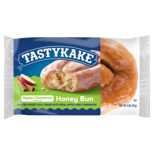 Tastykake Apple Cinnamon Flavored Honey Bun, 4 oz