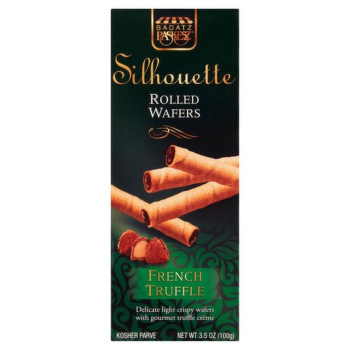 Badatz Paskesz Silhouette French Truffle Rolled Wafers, 3.5 oz