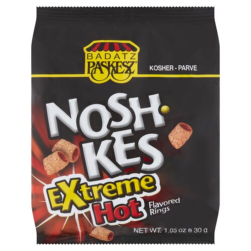 Badatz Paskesz Noshkes Extreme Hot Flavored Rings, 1.05 oz