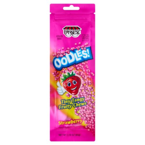 Paskesz Oodles! Strawberry Tiny Tangy Fruity Chews, 2.29 oz