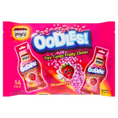 Badatz Paskesz Oodles! Strawberry Tiny Tangy Fruity Chews, 14 count, 7.9 oz