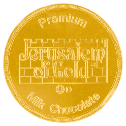 Jerusalem of Gold Premium Medallion Milk Chocolate, 0.81 oz