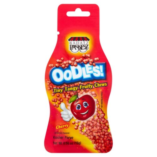 Badatz Paskesz Oodles! Cherry Tiny Tangy Fruity Chews, 0.56 oz