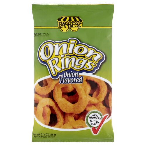 Paskesz Onion Flavored Onion Rings, 2.3 oz