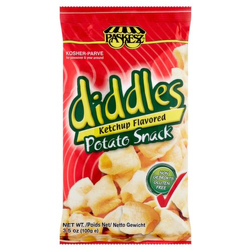 Paskesz Diddles Ketchup Flavored Potato Snack, 3.5 oz
