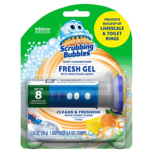 Scrubbing Bubbles Citrus Toilet Cleaning Stamp, 1.34 oz