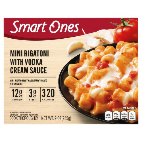 Smart Ones Mini Rigatoni with Vodka Cream Sauce, 9 oz