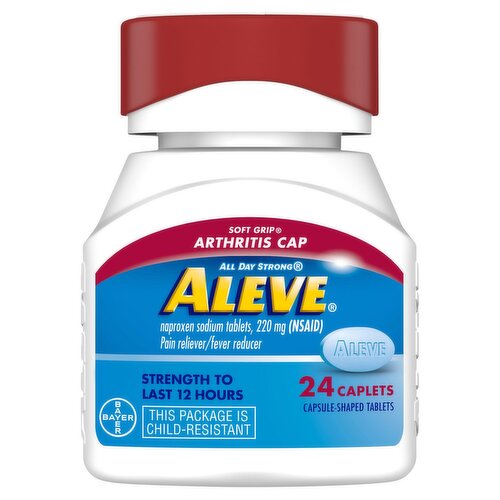 Aleve All Day Strong Naproxen Sodium Tablets, 220 mg, 24 count